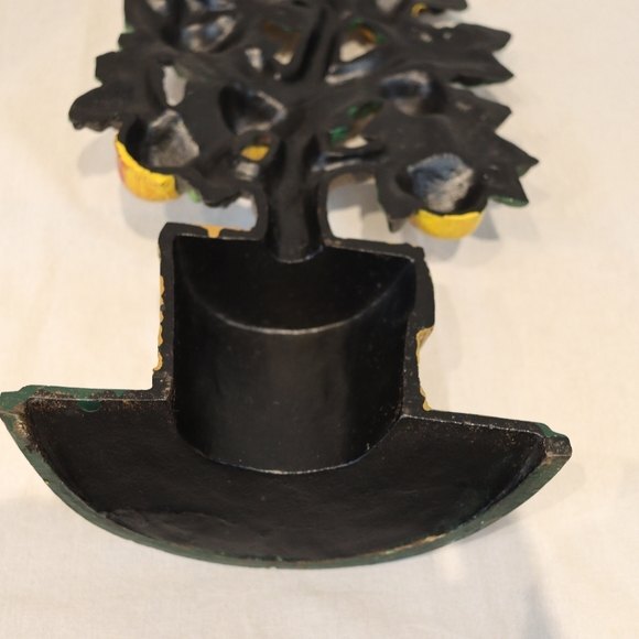 Vintage Cast Iron Apple Tree Doorstop Rustic Farmhouse Decor 12" Tall - Picture 10 of 14